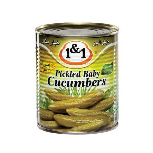 1&1 Crispy & Flavorful Pickled Baby Cucumbers 600gr