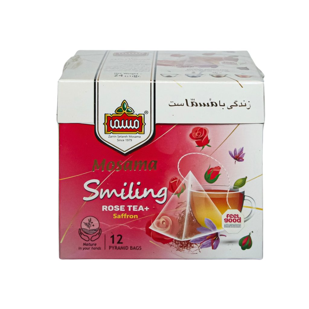 Mosama Tea Mosama Smiling Herbal Drink Rose & Saffron (12 Bags) - Floral